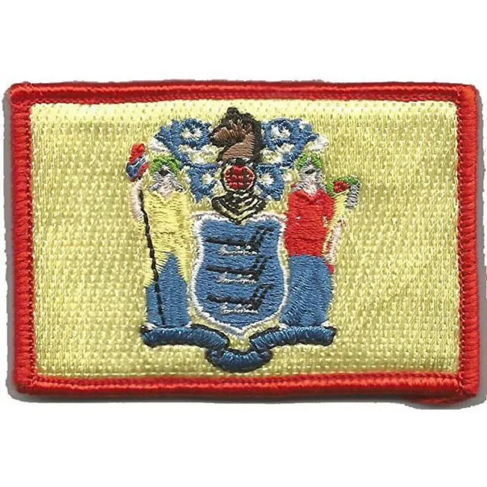 BuckUp Tactical Morale Patch Hook New Jersey Trenton State Patches 3x2